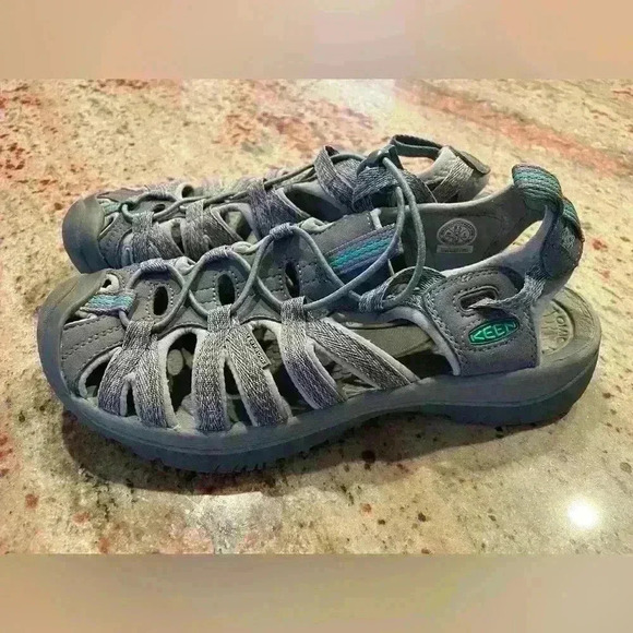 Keen Shoes - Keen Whisper Waterproof Sandals Shoes Womens Size 8.5 Gray Outdoor Sport Trail